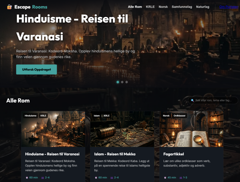 Escape.spillsidene.no